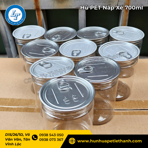hũ PET nắp xé 700ml dễ trưng bày, dễ bán, giá sỉ siêu tốt 3 hũ PET nắp xé 700ml dễ trưng bày, dễ bán, giá sỉ siêu tốt 3