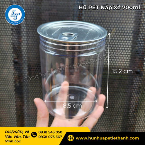 hũ PET nắp xé 700ml dễ trưng bày, dễ bán, giá sỉ siêu tốt 2 hũ PET nắp xé 700ml dễ trưng bày, dễ bán, giá sỉ siêu tốt 2