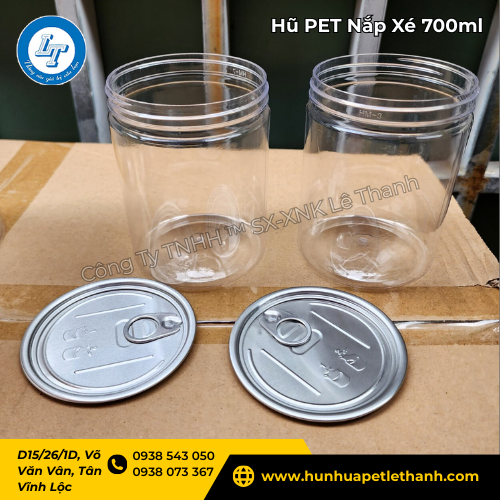 hũ PET nắp xé 700ml dễ trưng bày, dễ bán, giá sỉ siêu tốt 4 hũ PET nắp xé 700ml dễ trưng bày, dễ bán, giá sỉ siêu tốt 4