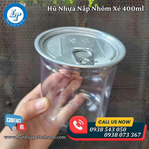 Hũ Nhựa Nắp Nhôm Xé Miệng 400ml Hũ Nhựa Nắp Nhôm Xé Miệng 400ml