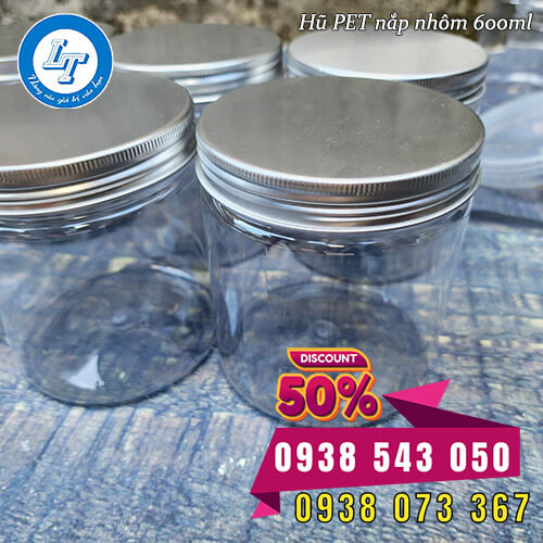 hũ nhựa PET nắp nhôm sỉ rẻ giá gốc tốt nhất hũ nhựa PET nắp nhôm sỉ rẻ giá gốc tốt nhất