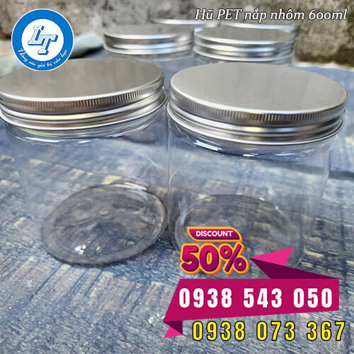 hũ nhựa PET nắp nhôm sỉ rẻ giá gốc tốt nhất hũ nhựa PET nắp nhôm sỉ rẻ giá gốc tốt nhất
