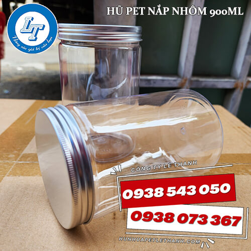 hũ nhựa PET nắp nhôm 900ml mua giá sỉ siêu rẻ 1 hũ nhựa PET nắp nhôm 900ml mua giá sỉ siêu rẻ 1