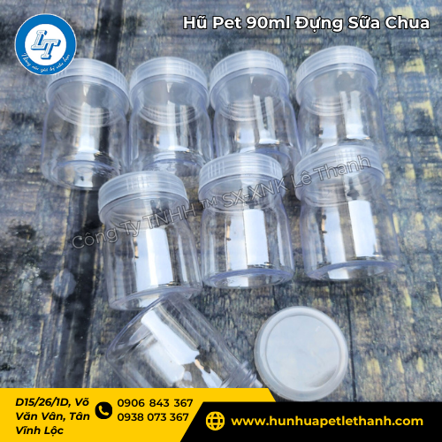 hũ Pet 90ml đựng sữa chua giá sỉ buôn lấy từ xưởng 5 hũ Pet 90ml đựng sữa chua giá sỉ buôn lấy từ xưởng 5
