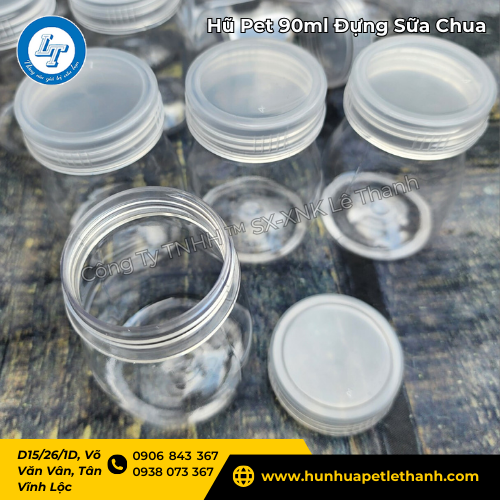 hũ Pet 90ml đựng sữa chua giá sỉ buôn lấy từ xưởng 4 hũ Pet 90ml đựng sữa chua giá sỉ buôn lấy từ xưởng 4