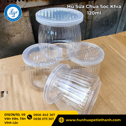 hũ sữa chua sọc khía 120ml bền, trong, đẹp giá xưởng 5 hũ sữa chua sọc khía 120ml bền, trong, đẹp giá xưởng 5