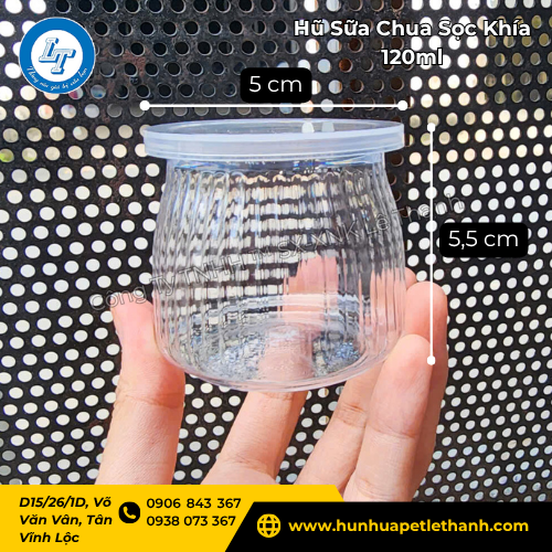 hũ sữa chua sọc khía 120ml bền, trong, đẹp giá xưởng 2 hũ sữa chua sọc khía 120ml bền, trong, đẹp giá xưởng 2