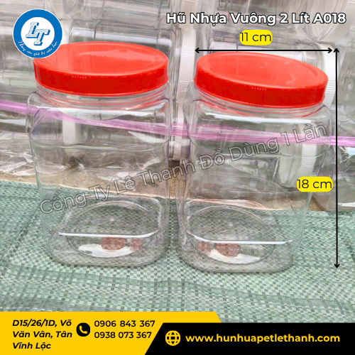 nguồn sỉ hũ nhựa vuông 2 lít siêu rẻ tại TP.HCM 2 nguồn sỉ hũ nhựa vuông 2 lít siêu rẻ tại TP.HCM 2