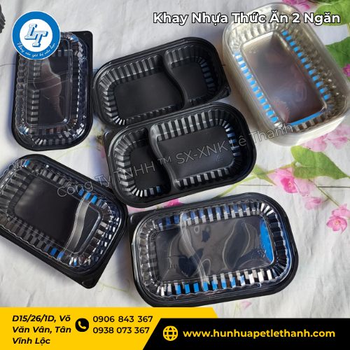 khay nhựa thức ăn 2 ngăn đen giá rẻ cực dễ bán 5 khay nhựa thức ăn 2 ngăn đen giá rẻ cực dễ bán 5
