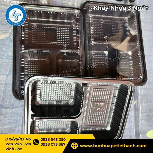 khay nhựa 3 ngăn giá rẻ tiện lợi cho suất ăn công nghiệp 2 khay nhựa 3 ngăn giá rẻ tiện lợi cho suất ăn công nghiệp 2