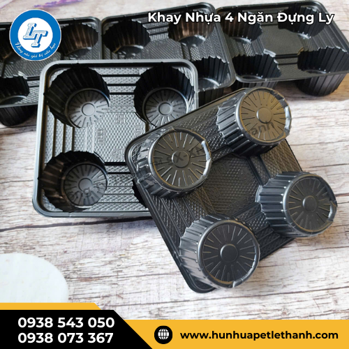 Khay nhựa 4 ngăn đựng ly trà sữa bao rẻ giá sỉ 2 Khay nhựa 4 ngăn đựng ly trà sữa bao rẻ giá sỉ 2