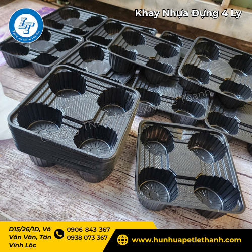 khay nhựa đựng 4 ly trà sữa, cà phê giá sỉ - đặt nhiều càng rẻ 2 khay nhựa đựng 4 ly trà sữa, cà phê giá sỉ - đặt nhiều càng rẻ 2