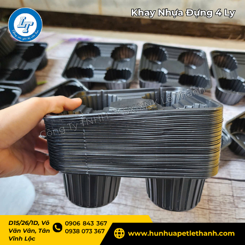 khay nhựa đựng 4 ly trà sữa, cà phê giá sỉ - đặt nhiều càng rẻ 3 khay nhựa đựng 4 ly trà sữa, cà phê giá sỉ - đặt nhiều càng rẻ 3