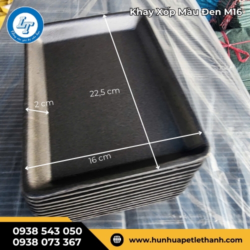 khay xốp đen M16 giá sỉ rẻ bền, nhẹ, tiện lợi 1 khay xốp đen M16 giá sỉ rẻ bền, nhẹ, tiện lợi 1