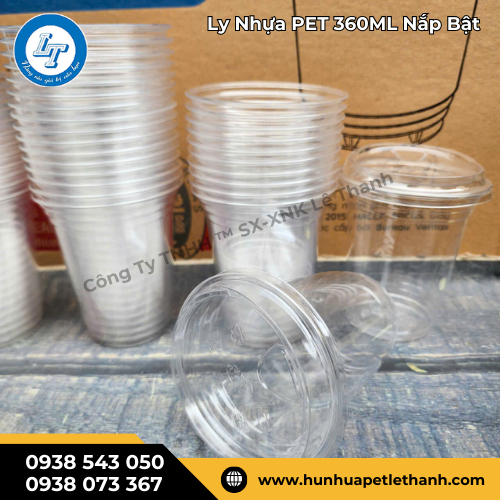 nhận đơn sỉ và lẻ ly nhựa PET 360ml nắp bật uống trực tiếp 1 nhận đơn sỉ và lẻ ly nhựa PET 360ml nắp bật uống trực tiếp 1