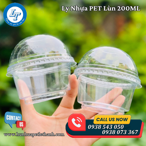 ly nhựa lùn nắp cầu đựng kem giá sỉ 2 ly nhựa lùn nắp cầu đựng kem giá sỉ 2