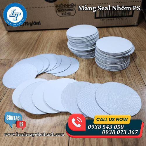 Màng seal nhôm PS carton miệng 75 cắt sẵn 5 Màng seal nhôm PS carton miệng 75 cắt sẵn 5