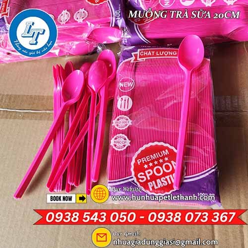muỗng trà sữa dài 20cm giá rẻ thùng 2500 cái 7 muỗng trà sữa dài 20cm giá rẻ thùng 2500 cái 7