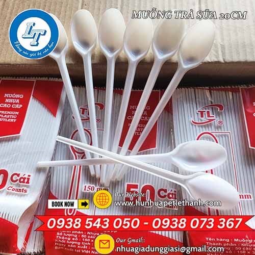 muỗng trà sữa dài 20cm giá rẻ thùng 2500 cái 1 muỗng trà sữa dài 20cm giá rẻ thùng 2500 cái 1