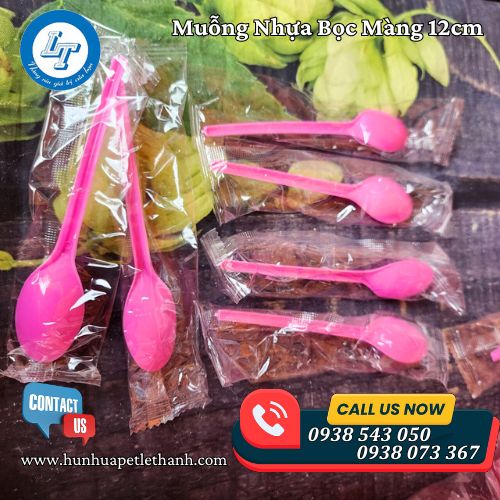 muỗng nhựa màu hồng giao sỉ giá rẻ 2 muỗng nhựa màu hồng giao sỉ giá rẻ 2