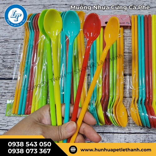 muỗng nhựa cứng quán cà phê nhiều màu, dễ dùng, giá rẻ 5 muỗng nhựa cứng quán cà phê nhiều màu, dễ dùng, giá rẻ 5