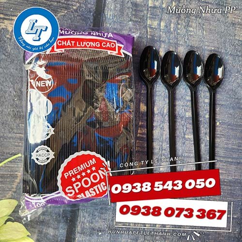 muỗng nhựa pp cán dài 20cm muỗng nhựa pp cán dài 20cm