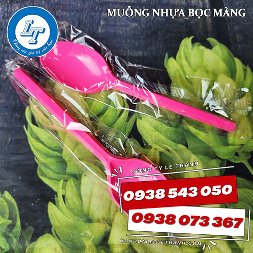 muỗng nhựa, nĩa nhựa bọc màng giá sỉ Tiền Giang 3 muỗng nhựa, nĩa nhựa bọc màng giá sỉ Tiền Giang 3