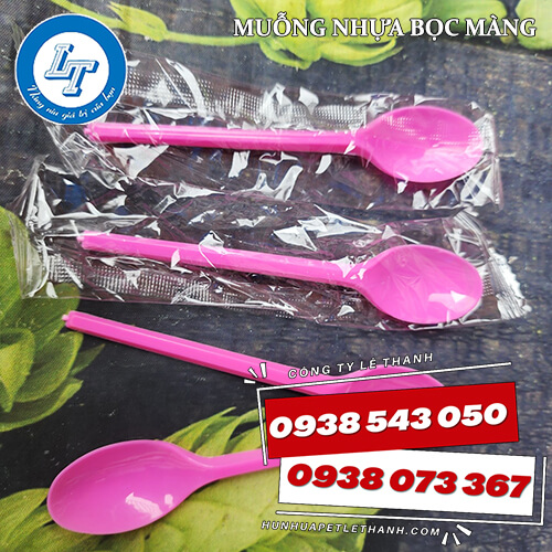 muỗng nhựa, nĩa nhựa bọc màng giá sỉ Tiền Giang 6 muỗng nhựa, nĩa nhựa bọc màng giá sỉ Tiền Giang 6