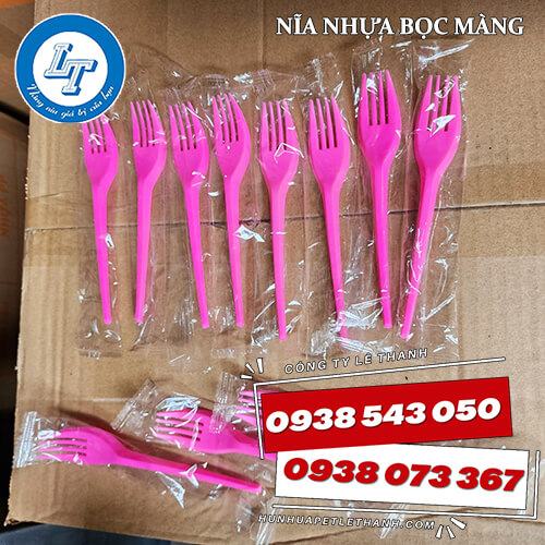 muỗng nhựa, nĩa nhựa bọc màng giá sỉ Tiền Giang 5 muỗng nhựa, nĩa nhựa bọc màng giá sỉ Tiền Giang 5