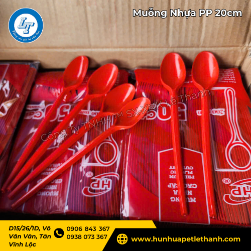 muỗng nhựa PP cao cấp gói 50 cái, giá sỉ mua xưởng 1 muỗng nhựa PP cao cấp gói 50 cái, giá sỉ mua xưởng 1