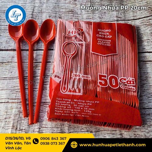 muỗng nhựa PP cao cấp gói 50 cái, giá sỉ mua xưởng 3 muỗng nhựa PP cao cấp gói 50 cái, giá sỉ mua xưởng 3
