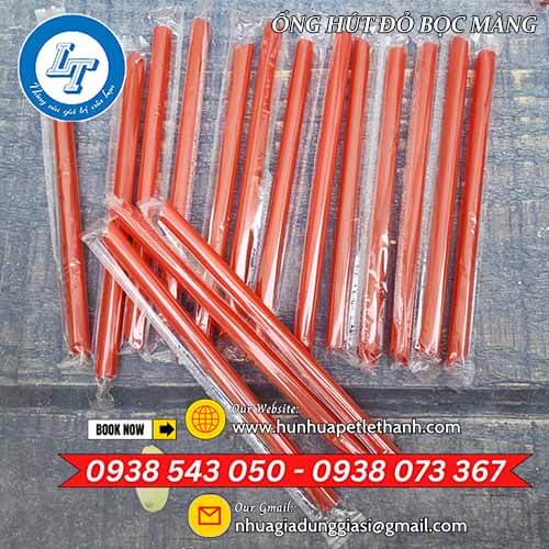 Ống hút đỏ bọc màng giá rẻ toàn quốc 3 Ống hút đỏ bọc màng giá rẻ toàn quốc 3