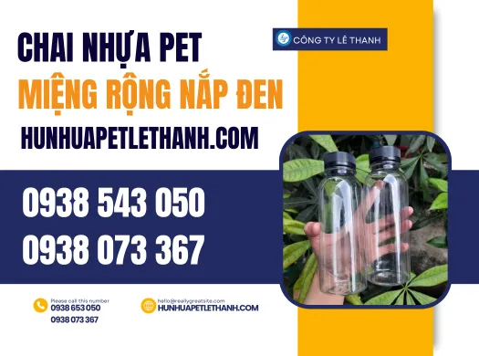 Sỉ giá tốt CHAI NHỰA MIỆNG RỘNG tỉnh Tiền Giang