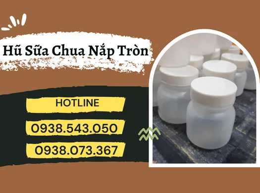 HŨ SỮA CHUA NẮP TRÒN giá rẻ