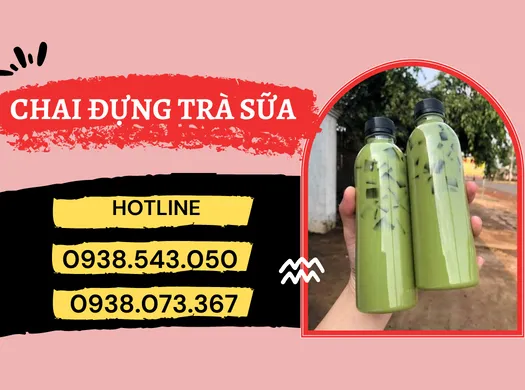 Bỏ sỉ CHAI NHỰA ĐỰNG TRÀ SỮA rẻ