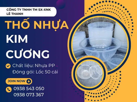 Chuyên sỉ THỐ NHỰA TÔ NHỰA KIM CƯƠNG trong suốt