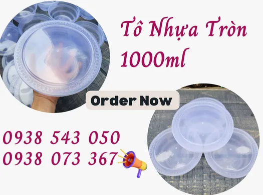 Mua sỉ TÔ NHỰA TRÒN 1000ML giá rẻ nhất Hồ Chí Minh