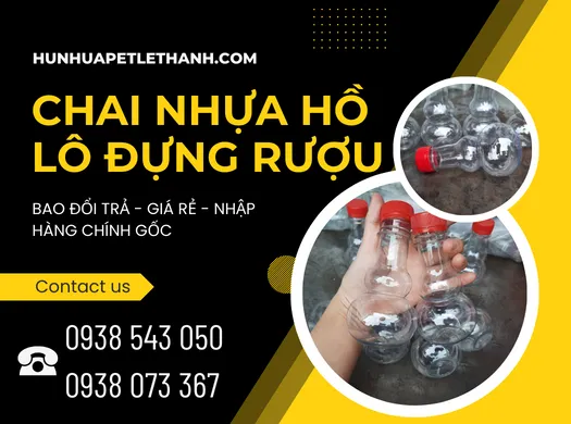CHAI HỒ LÔ ĐỰNG RƯỢU nắp đỏ giá rẻ