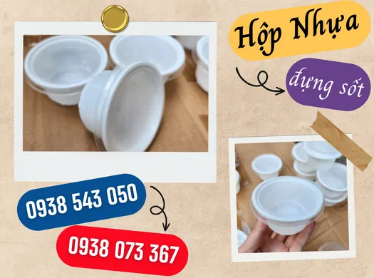 Báo giá sỉ HỘP NHỰA ĐỰNG SỐT, ĐỰNG NƯỚC CHẤM CÓ NẮP