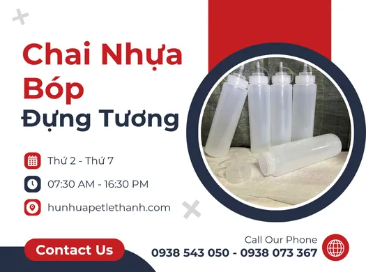 Đại lý sỉ CHAI NHỰA BÓP ĐỰNG TƯƠNG các loại giá cực rẻ tận gốc