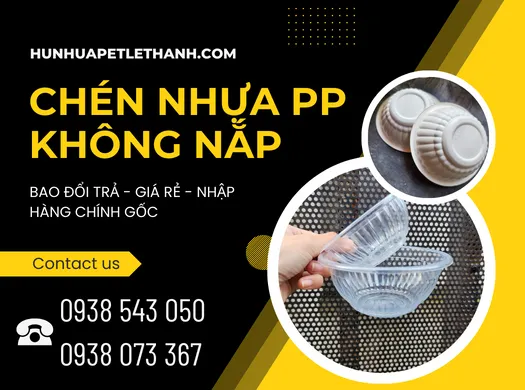 CHÉN NHỰA PP đục, trong không nắp giá sỉ