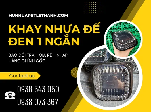 KHAY NHỰA ĐẾ ĐEN 1 NGĂN báo giá sỉ