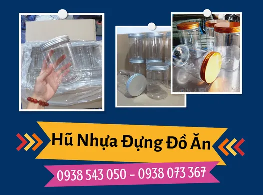 HŨ NHỰA PET đựng đồ ăn giá rẻ bao đổi trả