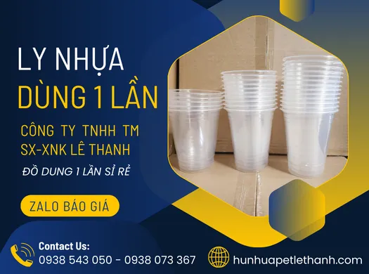 Cửa hàng LY NHỰA DÙNG 1 LẦN sỉ lẻ giá tốt