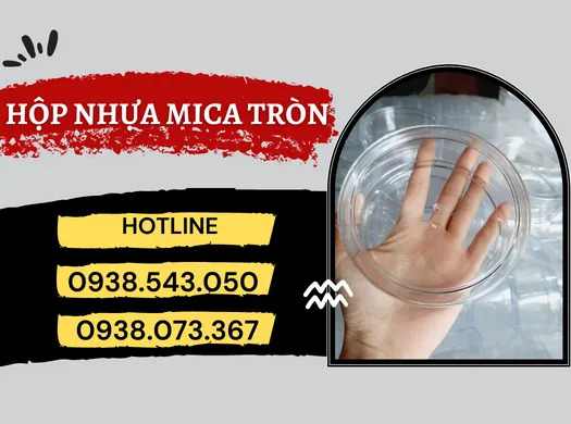 Nhập HỘP NHỰA MICA TRÒN giá sỉ