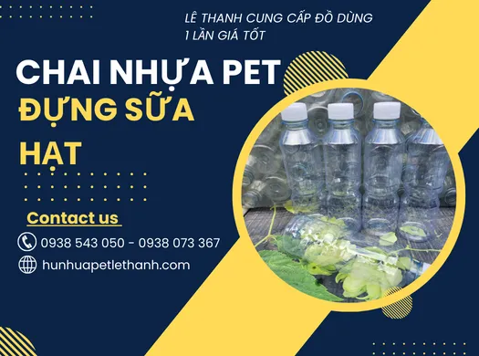 Bùng nổ giá rẻ CHAI NHỰA ĐỰNG SỮA HẠT