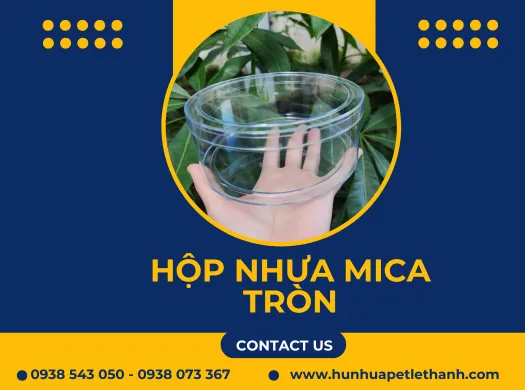 Cơ sở bán giá rẻ HỘP NHỰA MICA TRÒN uy tín