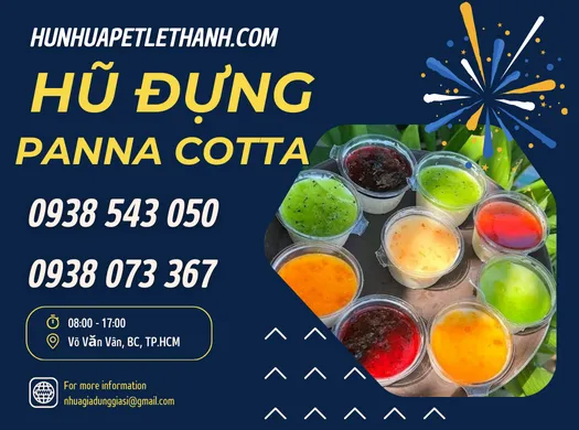 Sỉ rẻ HŨ ĐỰNG PANNA COTTA có nắp liền