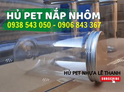 HŨ NHỰA TRÒN NẮP NHÔM giá sỉ