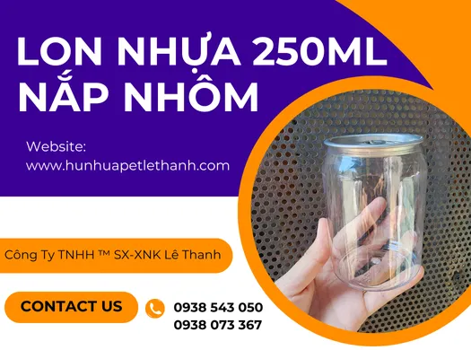 Đặt ngay LON NHỰA 250ML NẮP NHÔM giao hàng siêu tốc, giá rẻ tận gốc 